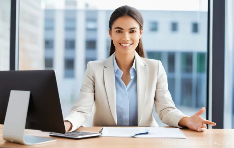 스트레스 해소법  스트레스를 줄이는 의사소통 - **Prompt:** A serene and warmly lit indoor setting. Two adults, one male and one female, are seated ...